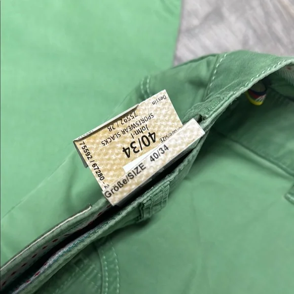 Men's Hiltl Green Pants NWT